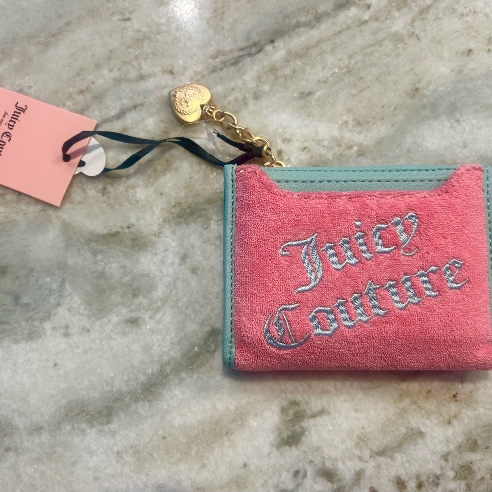 Juicy Couture Pink and Blue Card Holder